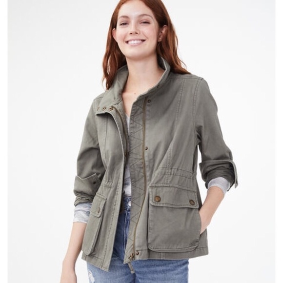 Aeropostale Jackets & Blazers - Aeropostale Green Utility Jacket